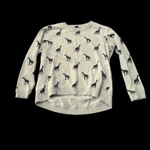 Forever 21 Giraffe Print French Terry Sweatshirt – Size Small